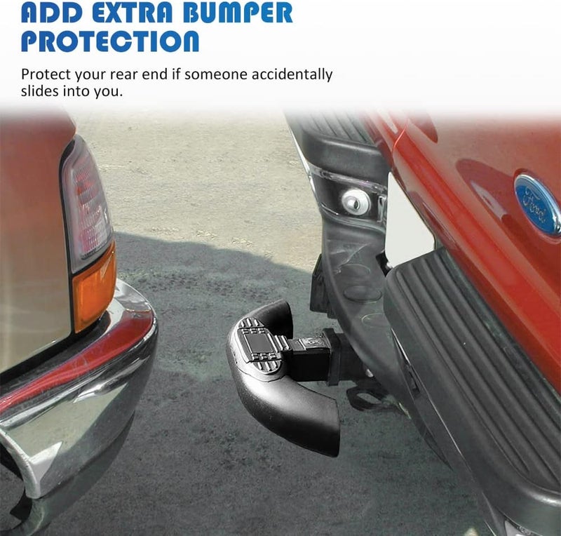 GLOBLED Hitch Step for 2 Inch Hitch Receiver Towing Bar Bumper Step Rear End Guard Protector for Pickup Truck SUV - Image 4
